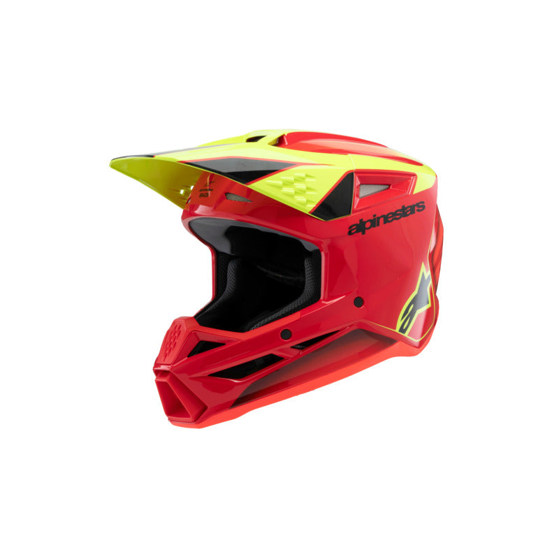 SM3 YOUTH FRAY HELMET ECE06 RED FLURO-YELLOW BLACK (3051)