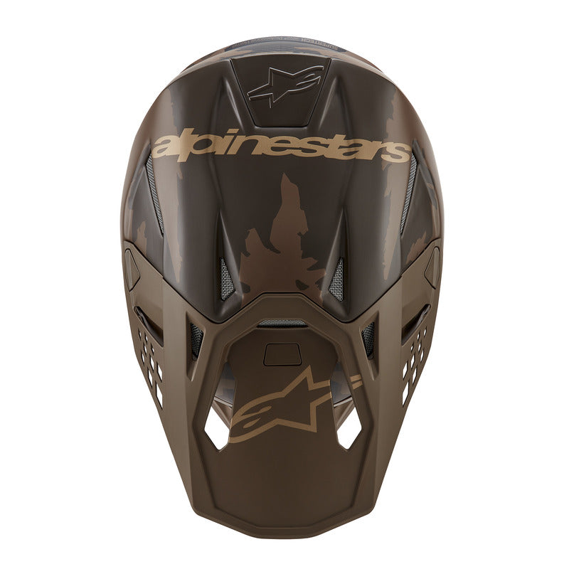 SUPERTECH SM10 LE SQUAD 23 HELMET DARKBROWN KANGAROO GOLD (0839)