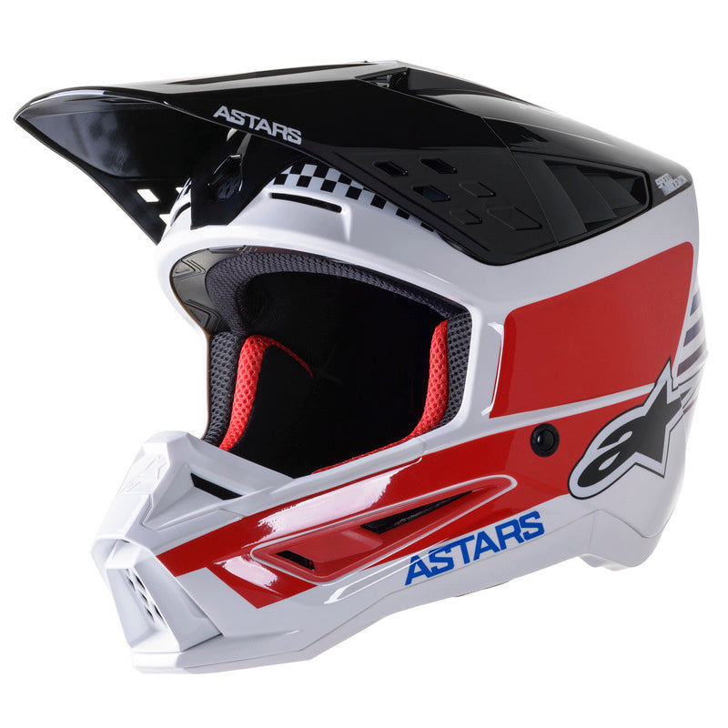 SM5 SPEED HELMET WHITE/DARKBLUE/RED (2739)