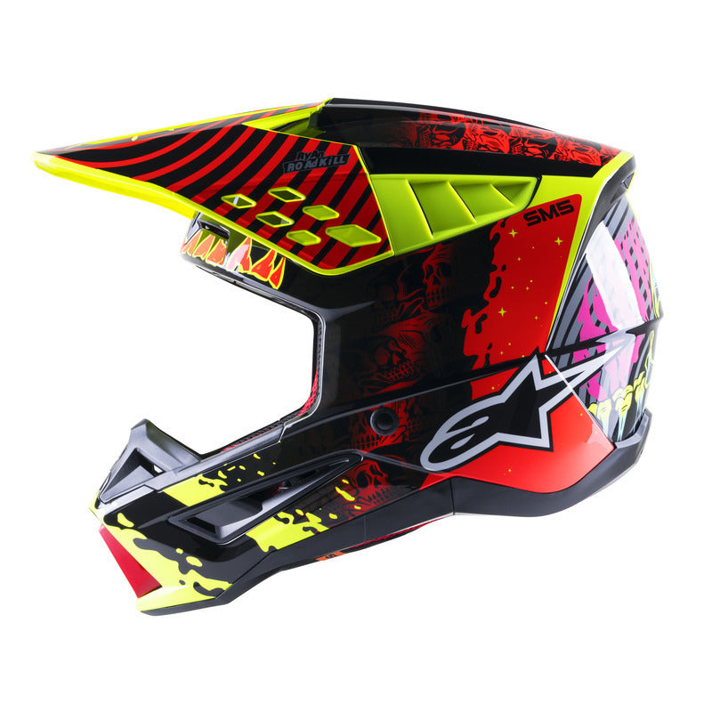 SM5 SOLAR FLARE GLOSS BLACK RED FLURO YELLOW (1355)