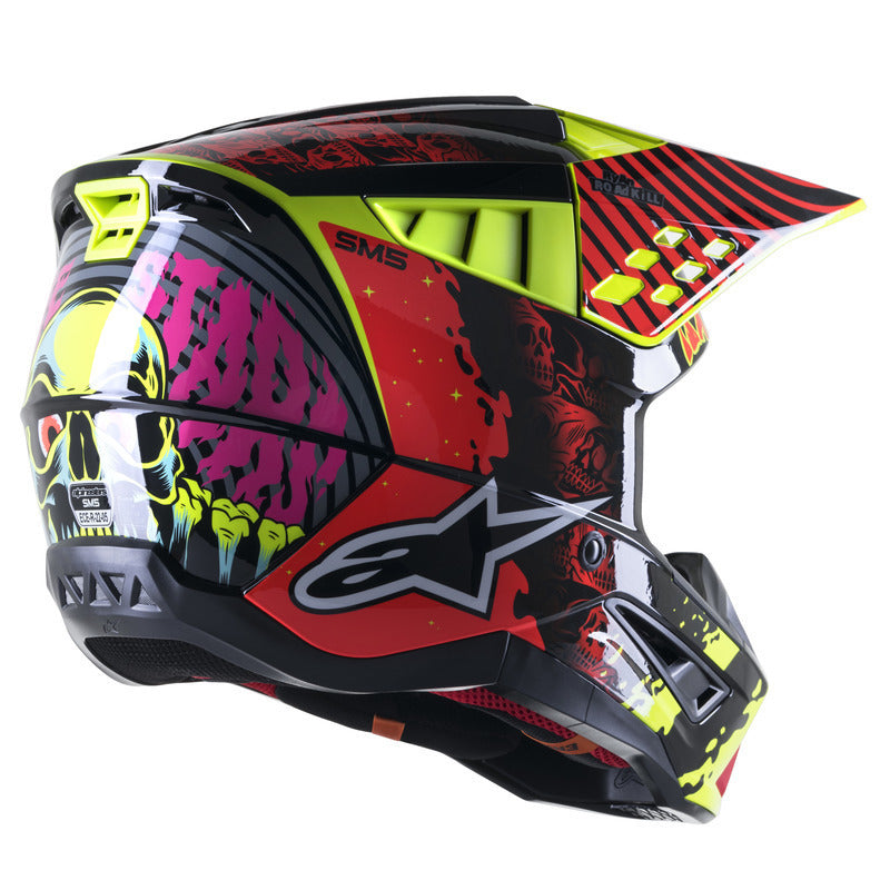 SM5 SOLAR FLARE GLOSS BLACK RED FLURO YELLOW (1355)