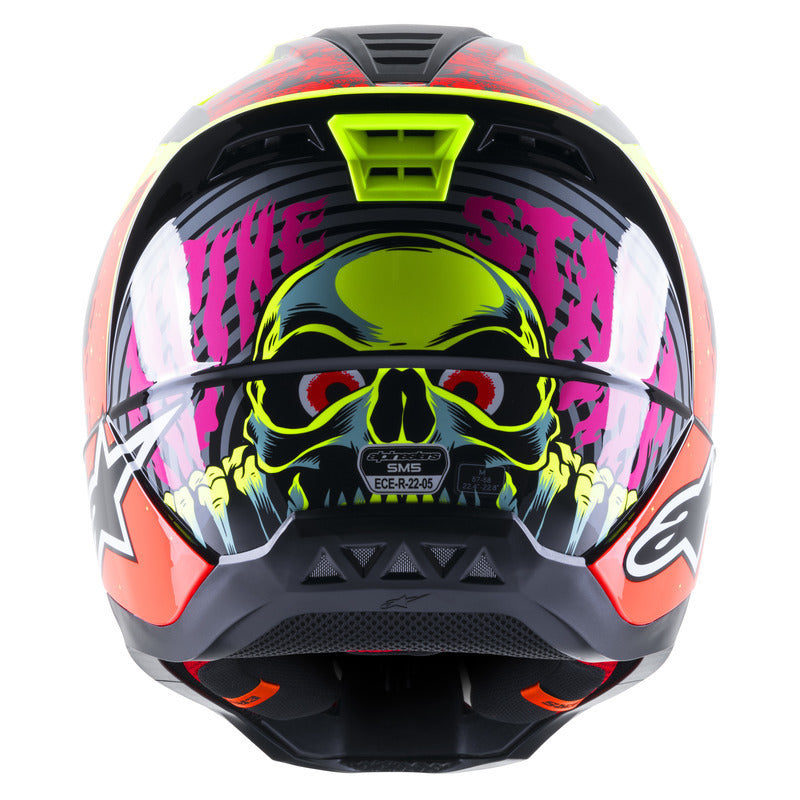 SM5 SOLAR FLARE GLOSS BLACK RED FLURO YELLOW (1355)