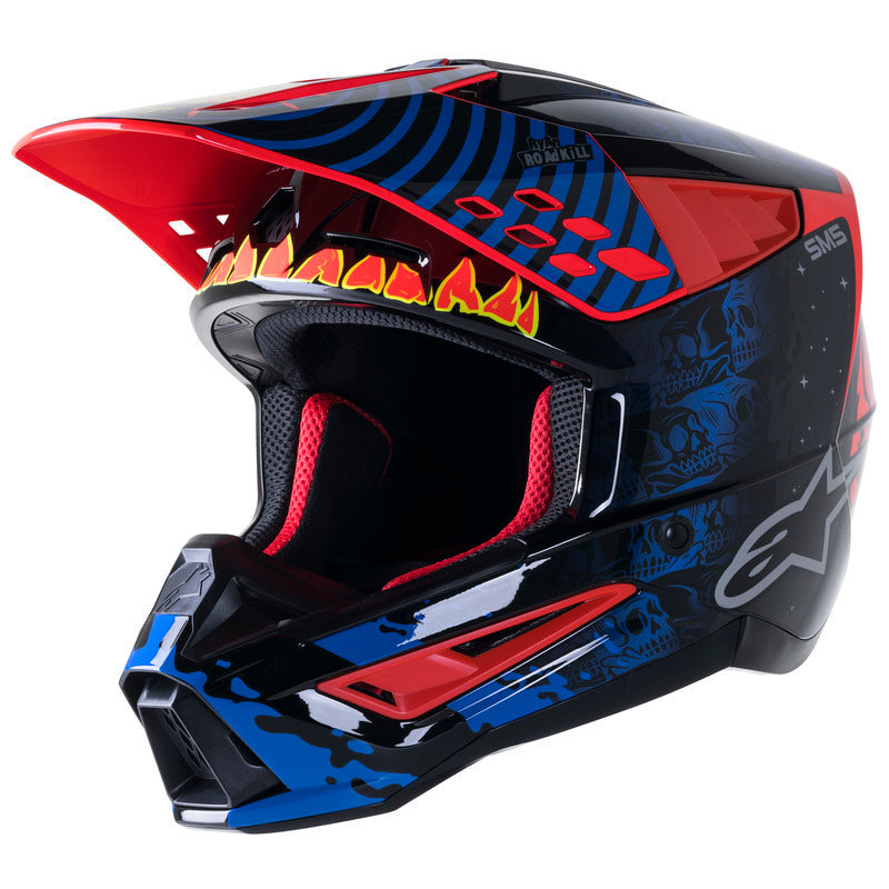 SM5 SOLAR FLARE GLOSS BLACK BLUE FLURO RED (1739)