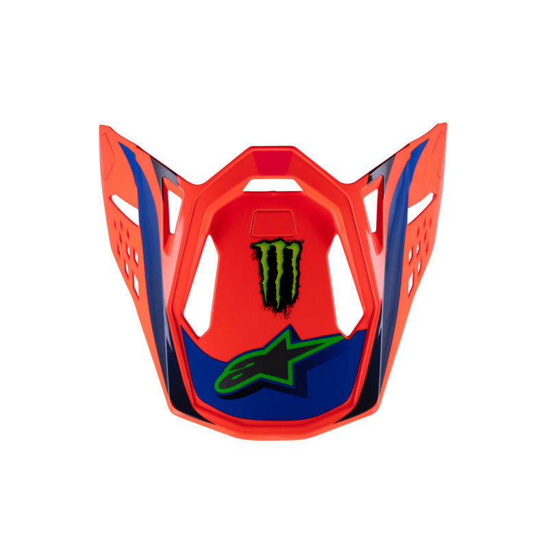 S-M10 DEEGAN VISOR ECE06 FLURO-ORANGE PURPLE FLURO-PINK (0433)