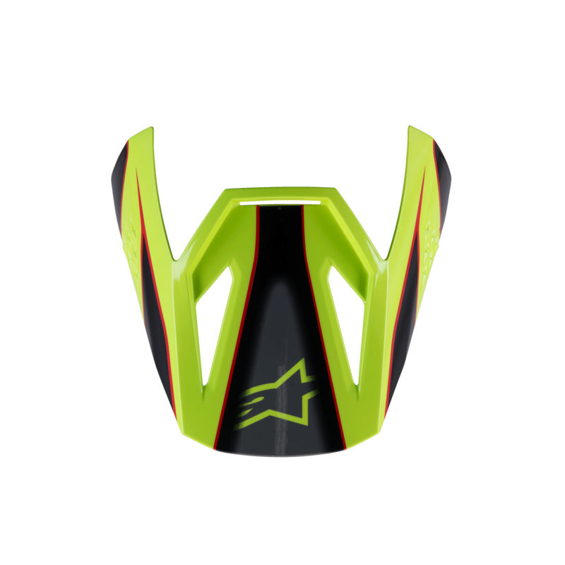 SM3 YOUTH FRAY VISOR ECE06 RED FLURO-YELLOW BLACK (3051)