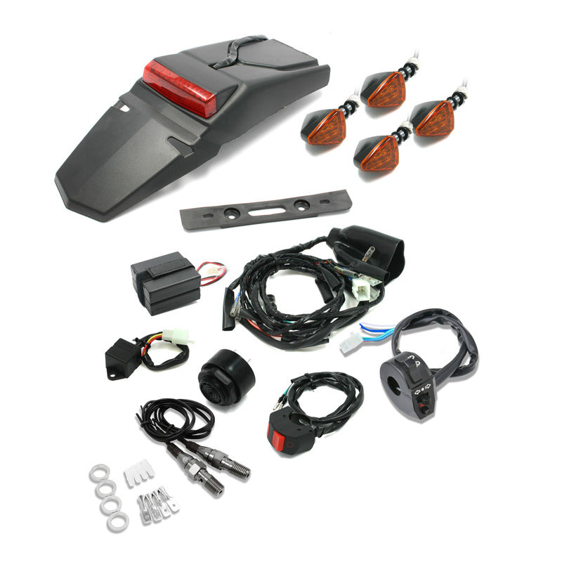 DRC EZ WIRE HARNESS KIT | BATTERY POWERED | WITH SWITCHES, HORN, TAIL LIGHT &amp; INDICATORS