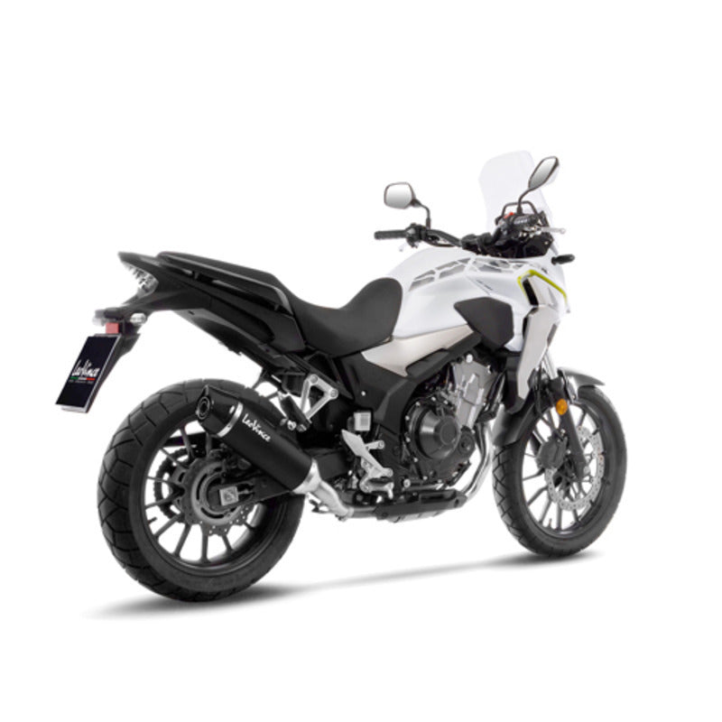 ##USE LVSO14058 FIRST## LV SLIP-ON A | NERO | STAINLESS BLACK | CB500 F / X / CBR500R '19&gt; (fits w orig. cent stand)