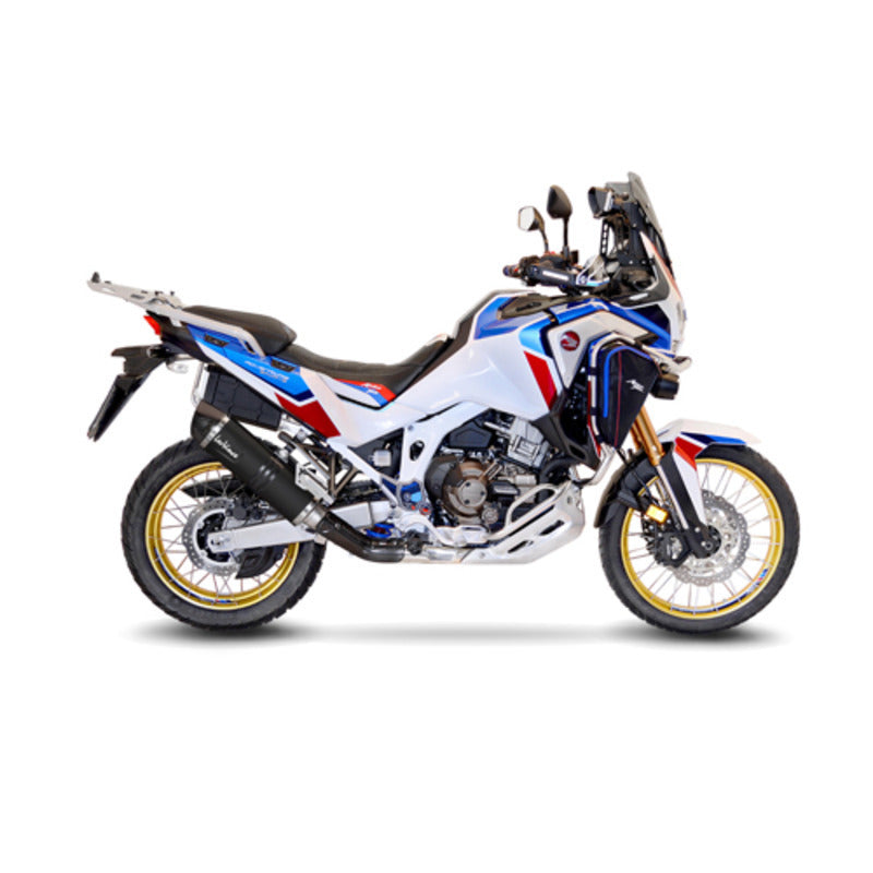 ###_SUPERSEDED_BY_ LVSO14355EBU_### | LV SLIP-ON A | LV ONE EVO | STAINLESS BLACK | CRF 1100 L AF TWIN/ADV SPORT/DCT '20&gt; (Fits w orig. pann)