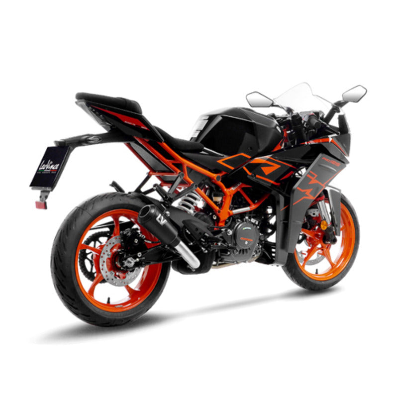 LV SLIP-ON | LV-10 | FULL BLACK STAINLESS | KTM RC125 / RC390 '22>