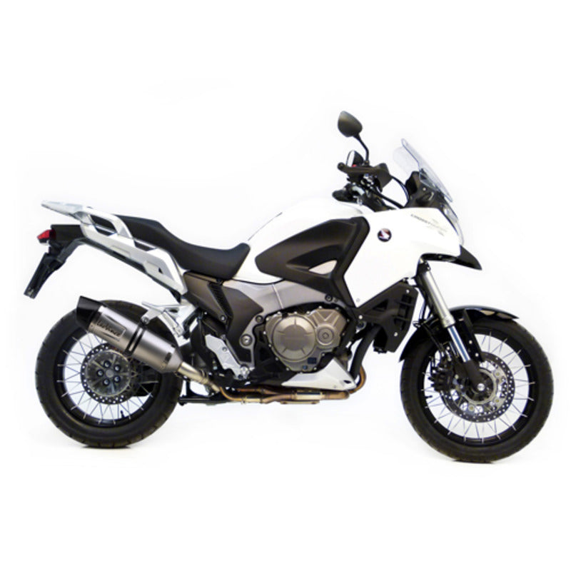LV SLIP-ON A | LV ONE EVO | STAINLESS | VFR 1200 X CROSSTOUR '12>'15 (fits w orig. pann &amp; center stand)