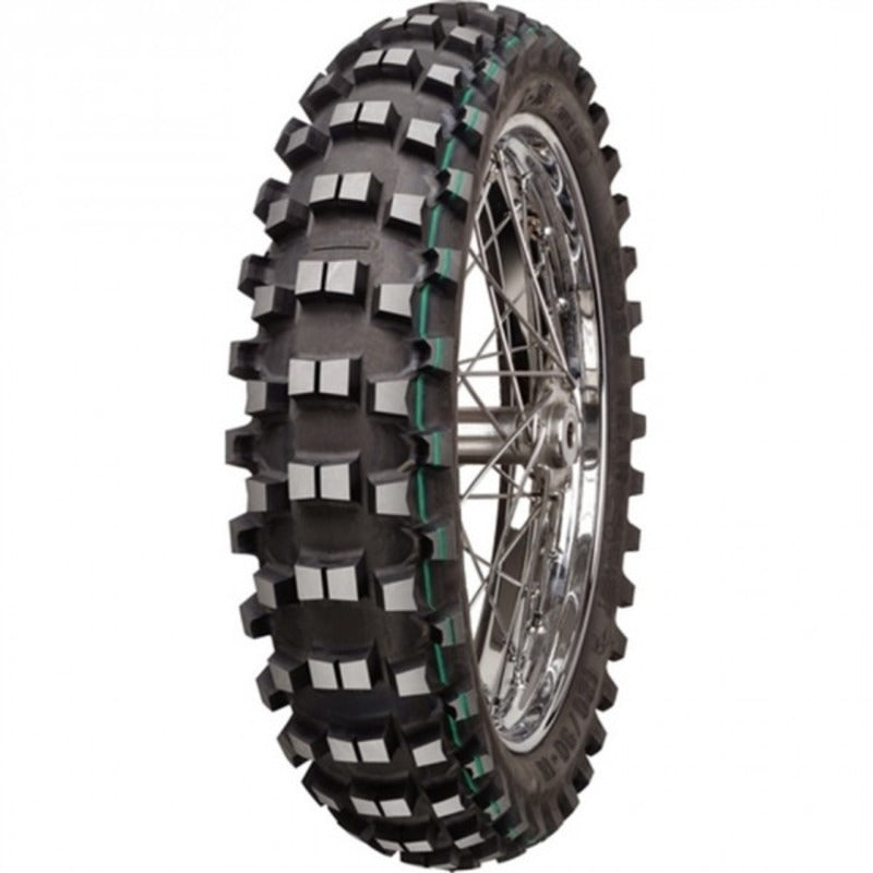 TERRA FORCE MX S-M SUPER LIGHT | 110/100-18 64M DOT MOTOCROSS GREEN STRIPE