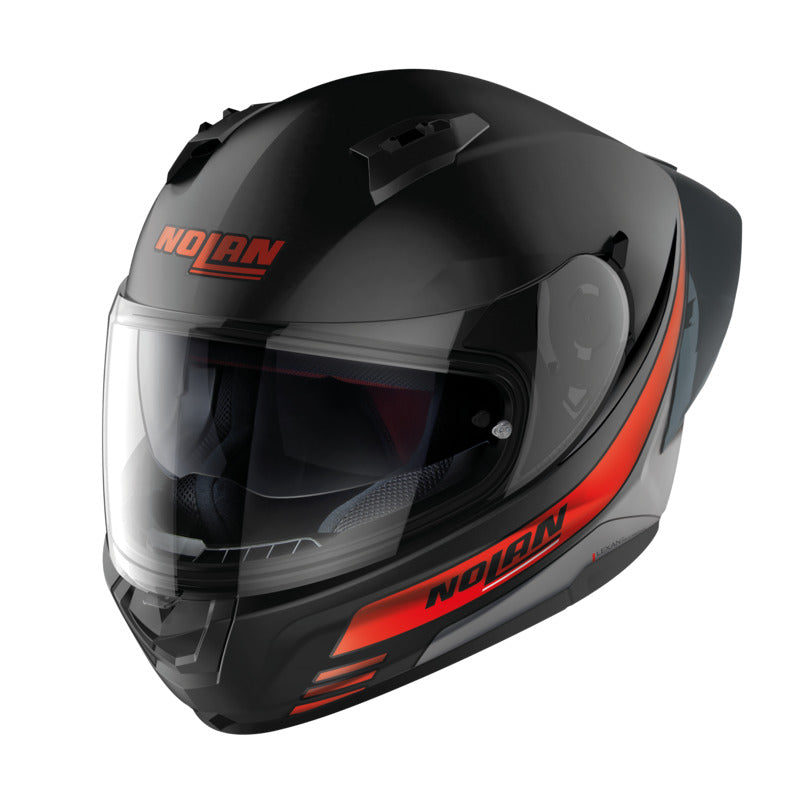 NHN606S021 N60-6 SPORT FULL FACE OUTSET | FLAT BLACK-RED (21)