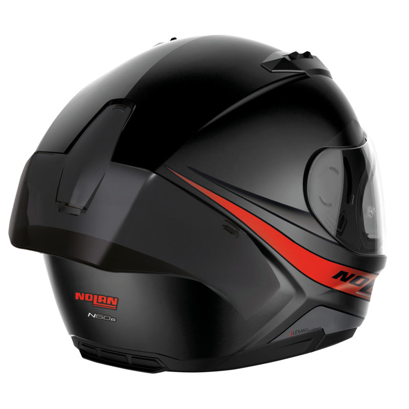 NHN606S021 N60-6 SPORT FULL FACE OUTSET | FLAT BLACK-RED (21)