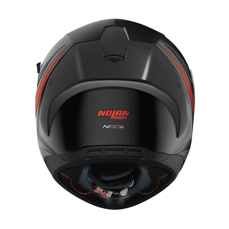 NHN606S021 N60-6 SPORT FULL FACE OUTSET | FLAT BLACK-RED (21)