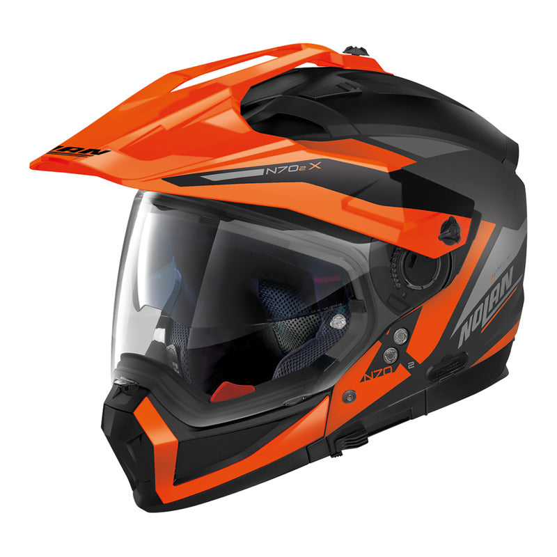 NHN702X052 N70-2 X ADVENTURE STUNNER | FLAT BLACK-ORANGE-GREY (52)
