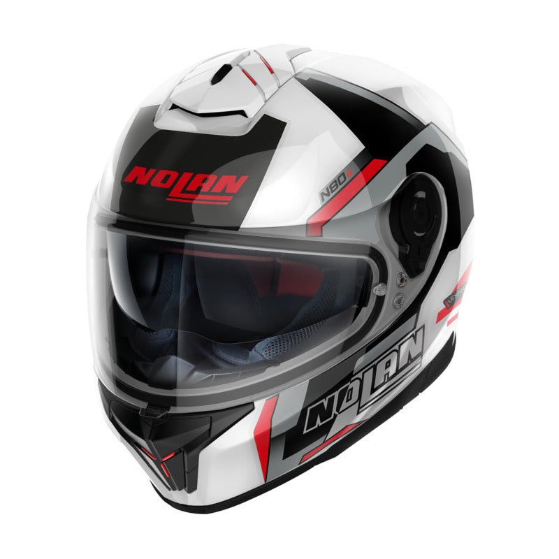 NHN808074 N80-8 FULL FACE WANTED | WHITE-BLACK-RED-SILVER (74)