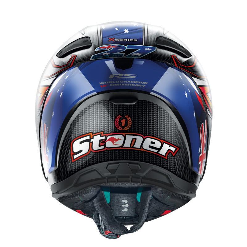 NHX804026 X-804 RS FULL FACE STONER | CARBON-BLUE-WHITE-RED (26)