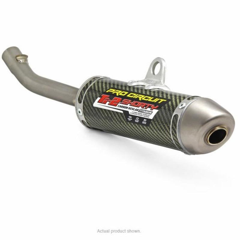 CR125R 02-07 Ti-2 SHORTY SILENCER, CARBON / KEVLAR / TITANIUM