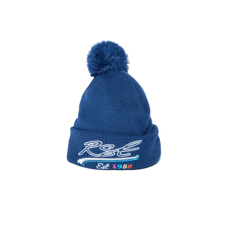 RSBE0185 RST BOBBLE BEANIE BLUE (70)