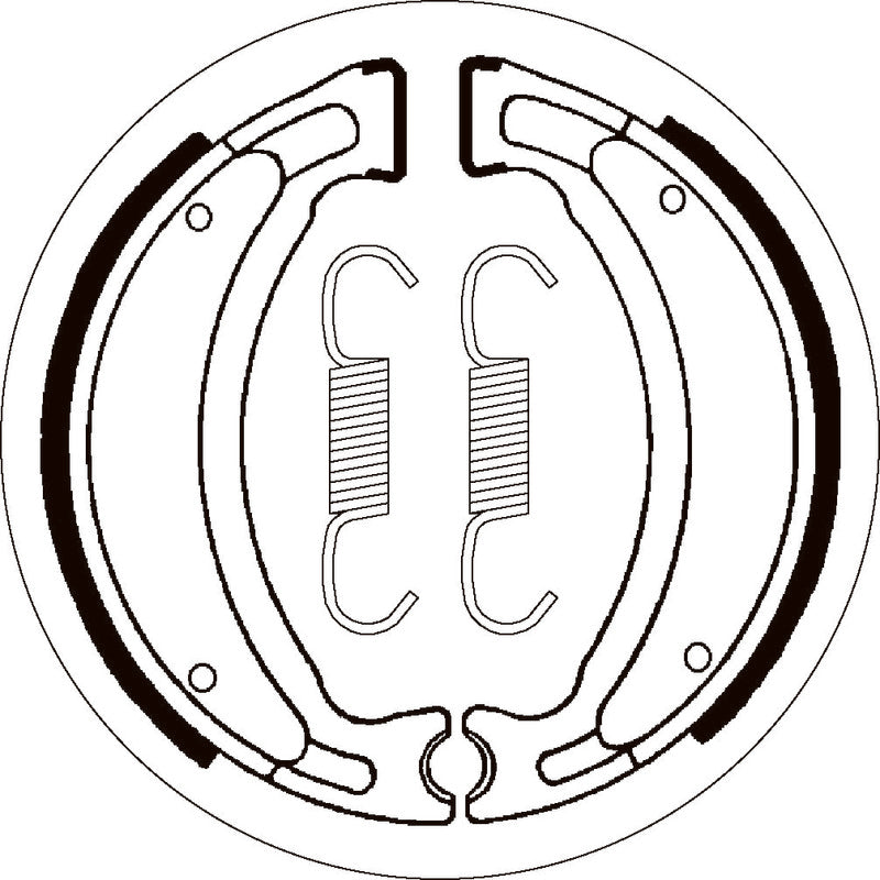 SBS 2028 BRAKE SHOES | WITH SPRINGS