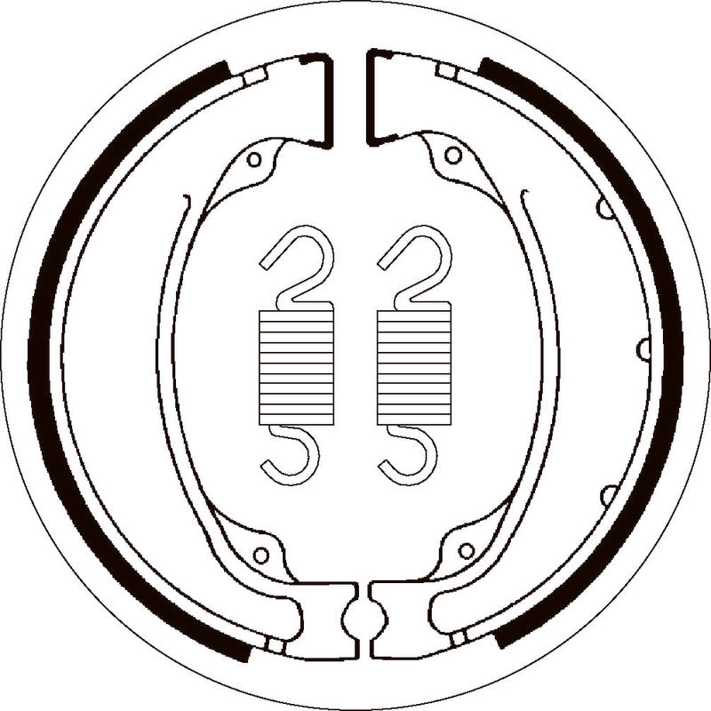 SBS 2055 BRAKE SHOES | WITH SPRINGS