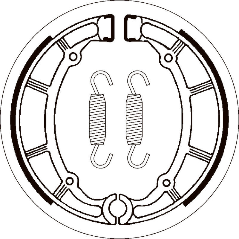 SBS 2065 BRAKE SHOES | WITH SPRINGS