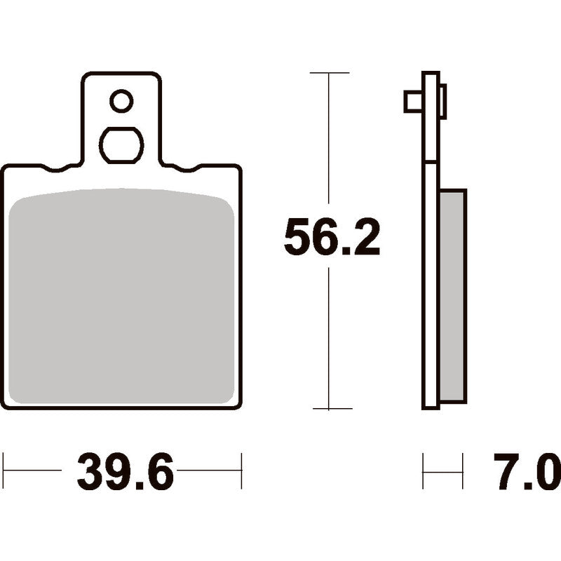 SBS 519LS REAR PADS | SINTER STREET