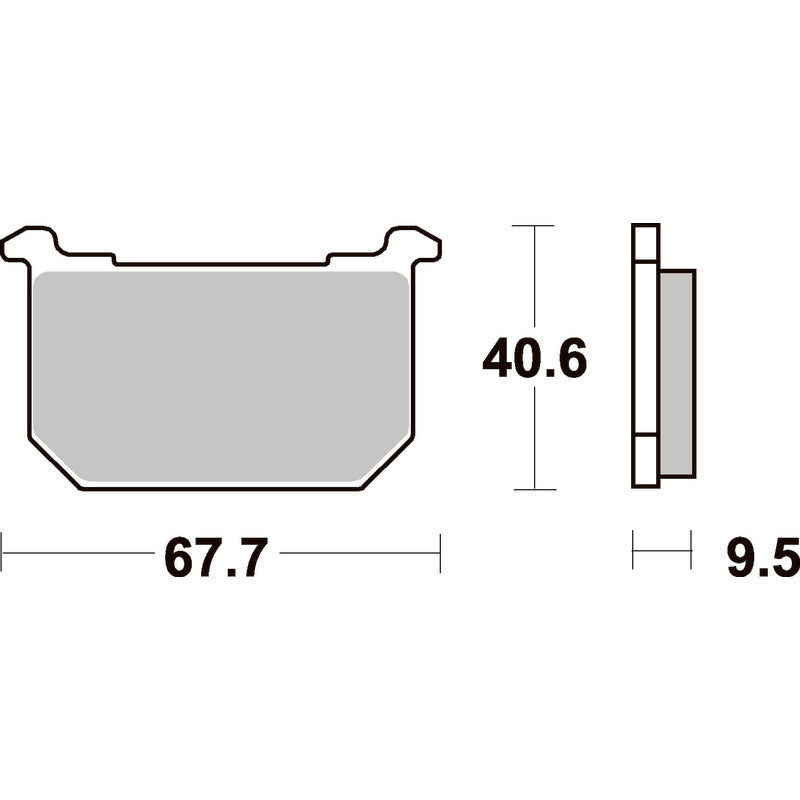 SBS 540HF FRONT/REAR PADS | CERAMIC STREET