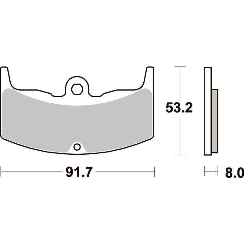 SBS 552HF FRONT/REAR PADS | CERAMIC STREET