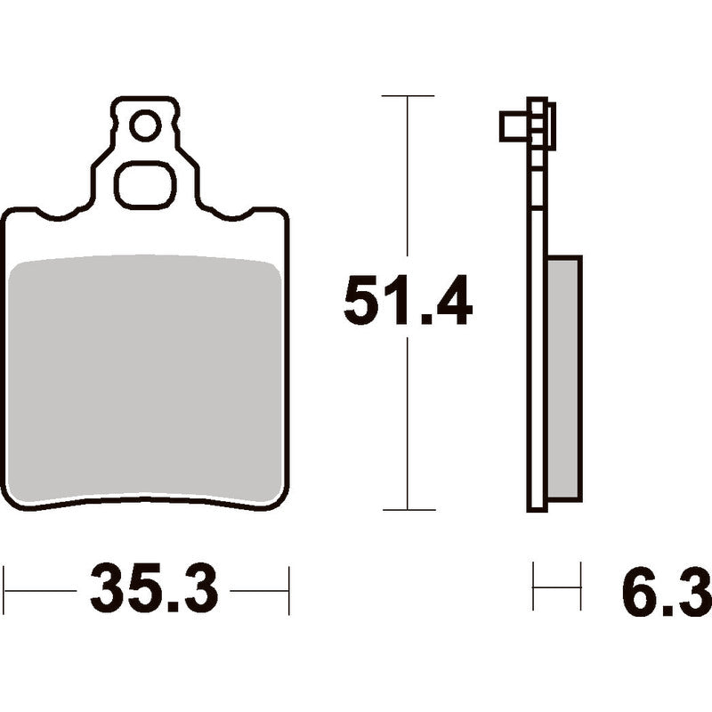 SBS 574SI FRONT/REAR PADS | SINTER OFF ROAD