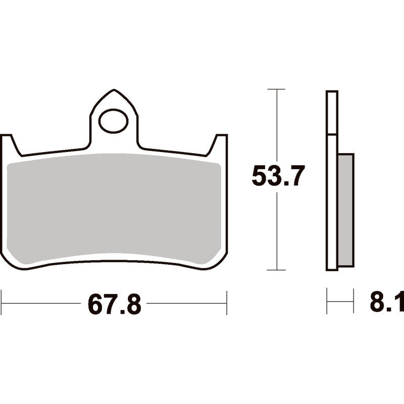 SBS 622HF FRONT/REAR PADS | CERAMIC STREET