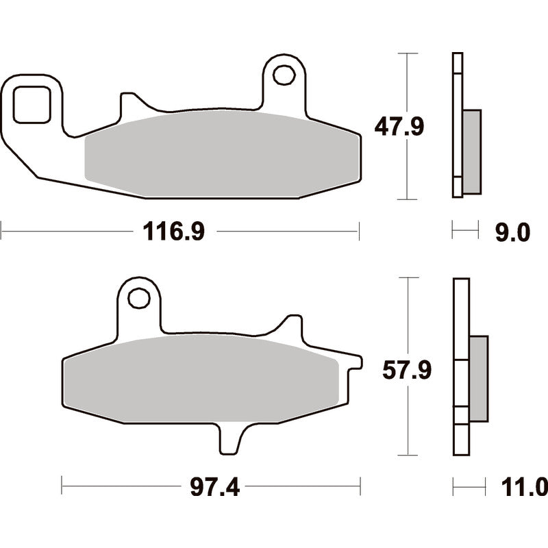 SBS 626HS FRONT PADS | SINTER STREET