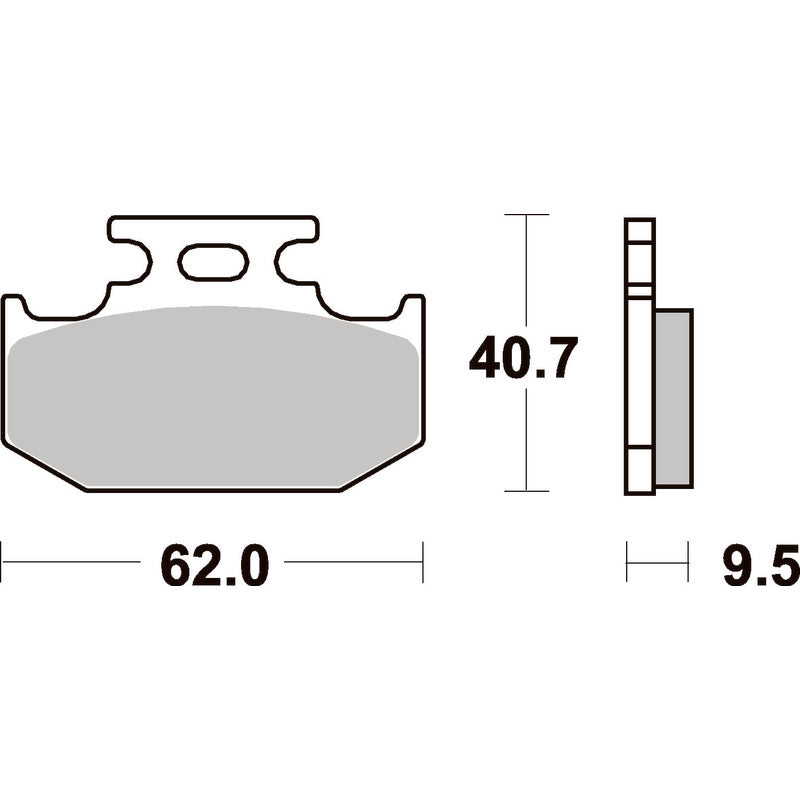 SBS 648HF FRONT/REAR PADS | CERAMIC STREET