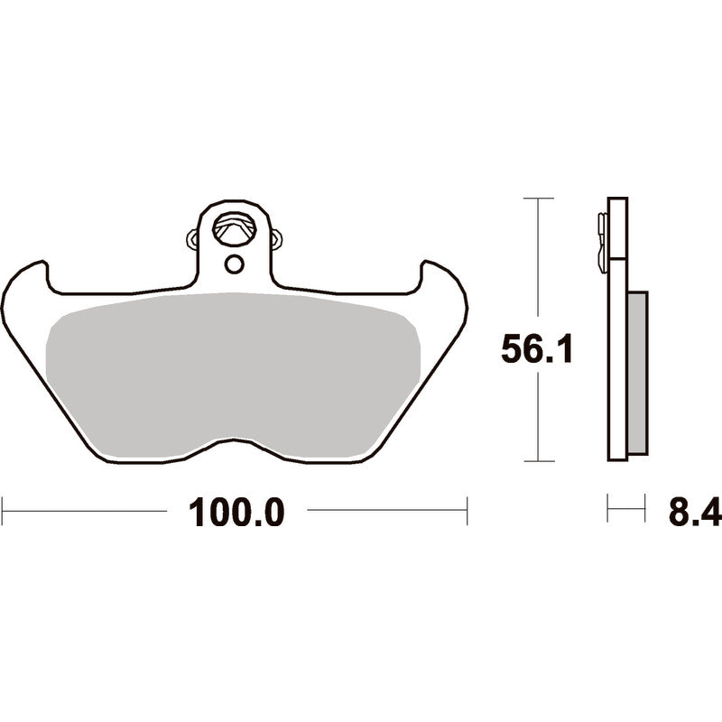 SBS 703HF FRONT/REAR PADS | CERAMIC STREET