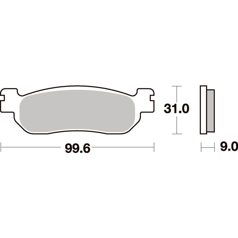 SBS 728HF FRONT/REAR PADS | CERAMIC STREET