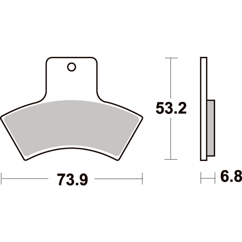 SBS 755SI FRONT/REAR PADS | SINTER OFF ROAD