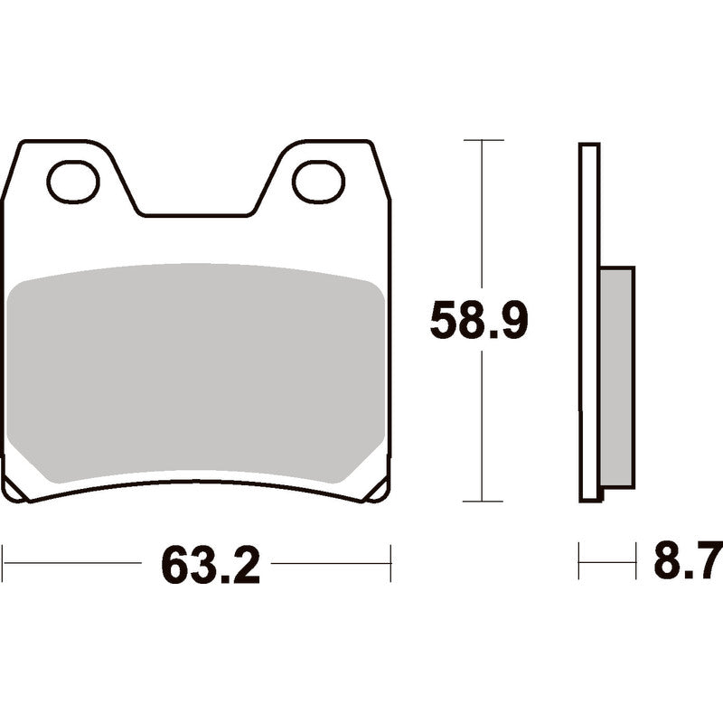 SBS 770LS REAR PADS | SINTER STREET