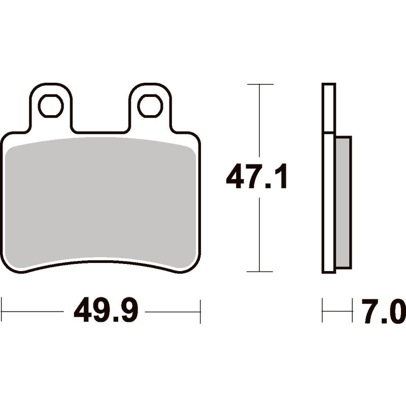 SBS 773HF FRONT/REAR PADS | CERAMIC STREET