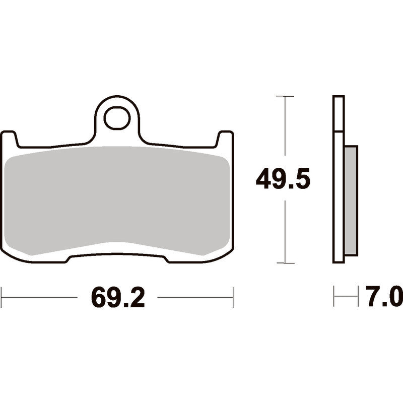 SBS 782H.HS FRONT PADS | SINTER STREET AMERICAN V-TWIN