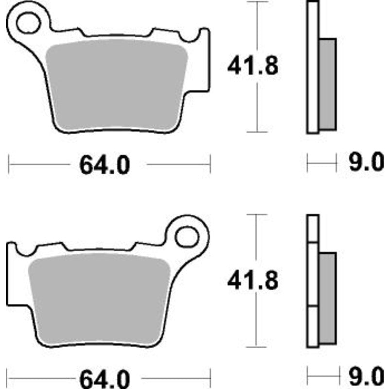 SBS 791SI FRONT/REAR PADS | SINTER OFF ROAD