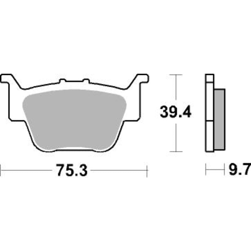 SBS 813SI FRONT/REAR PADS | SINTER OFF ROAD