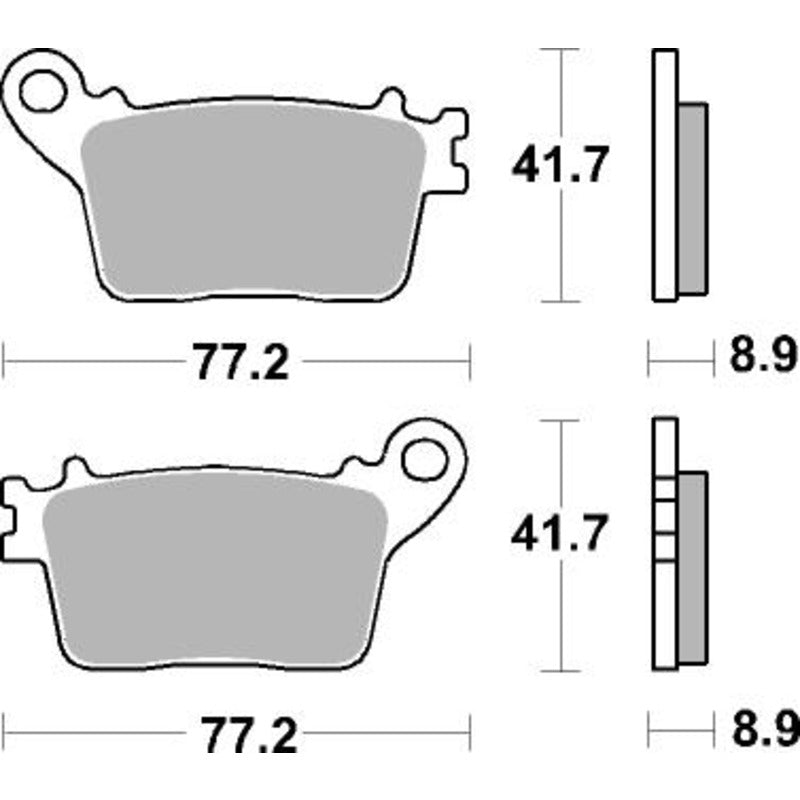 SBS 834HF FRONT/REAR PADS | >>> USE SB834LS