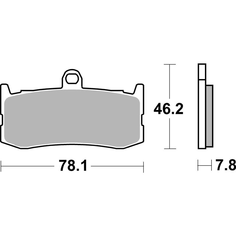 SBS 864SP FRONT PADS | EVO SINTER STREET >> SB864HS