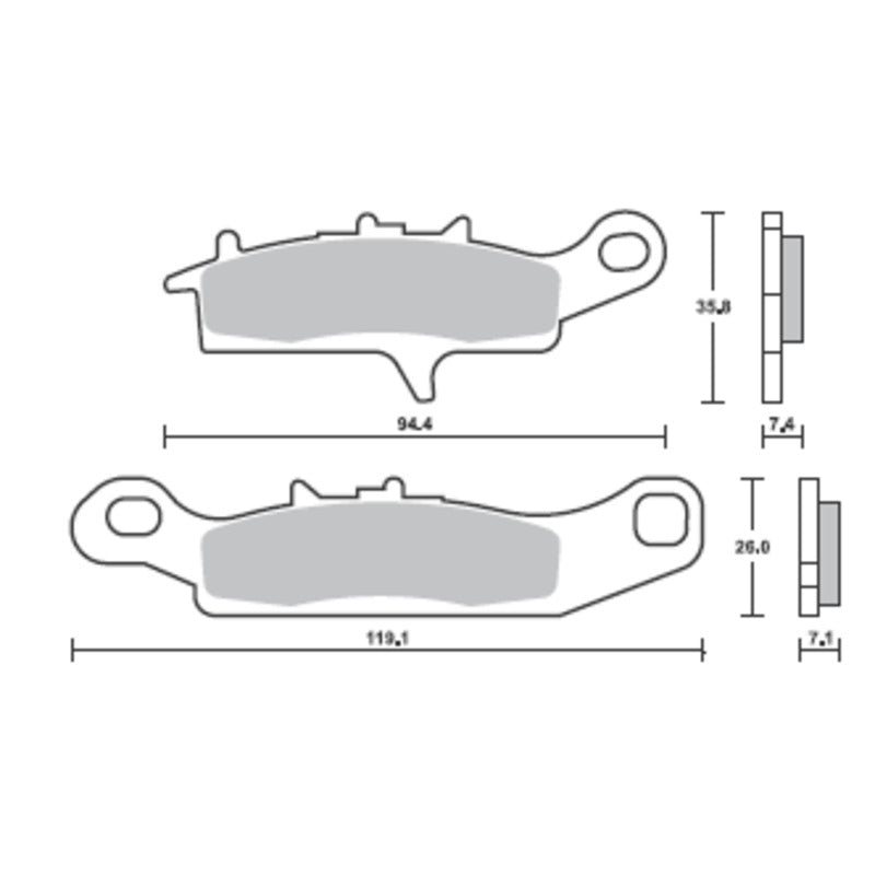 SBS 901SP FRONT PADS | EVO SINTER STREET >> SB901HS