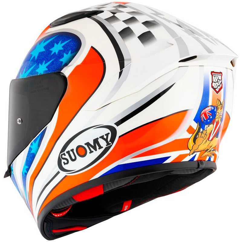 SUK6T10018 TRACK-1 E06 HELMET | BAYLISS REPLICA WHITE