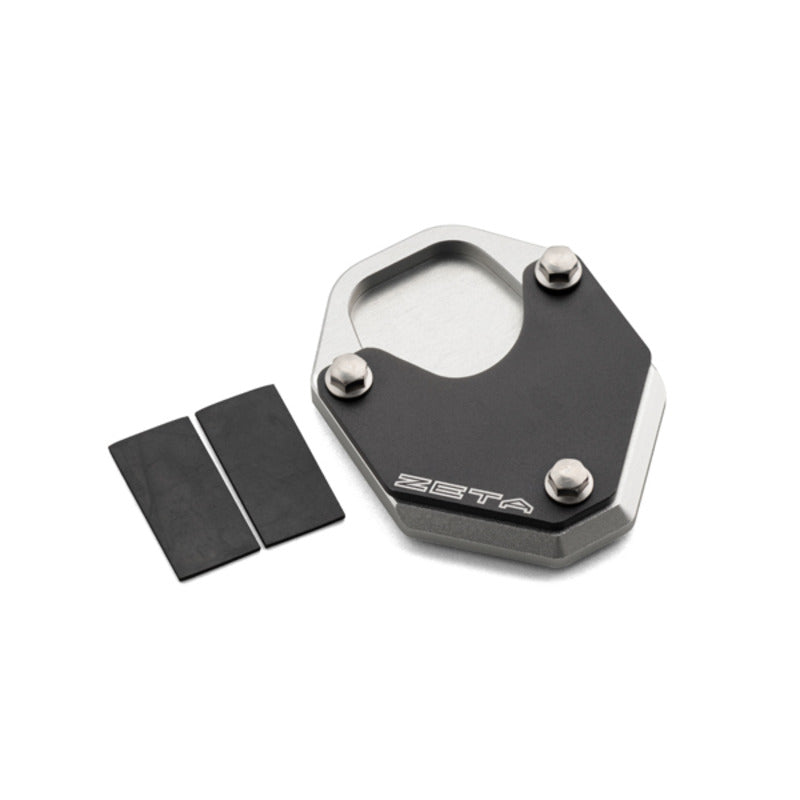 ZETA STAND PAD ENLARGER | CRF250/300 L/M/Rally '17-20 | BLK/SILV