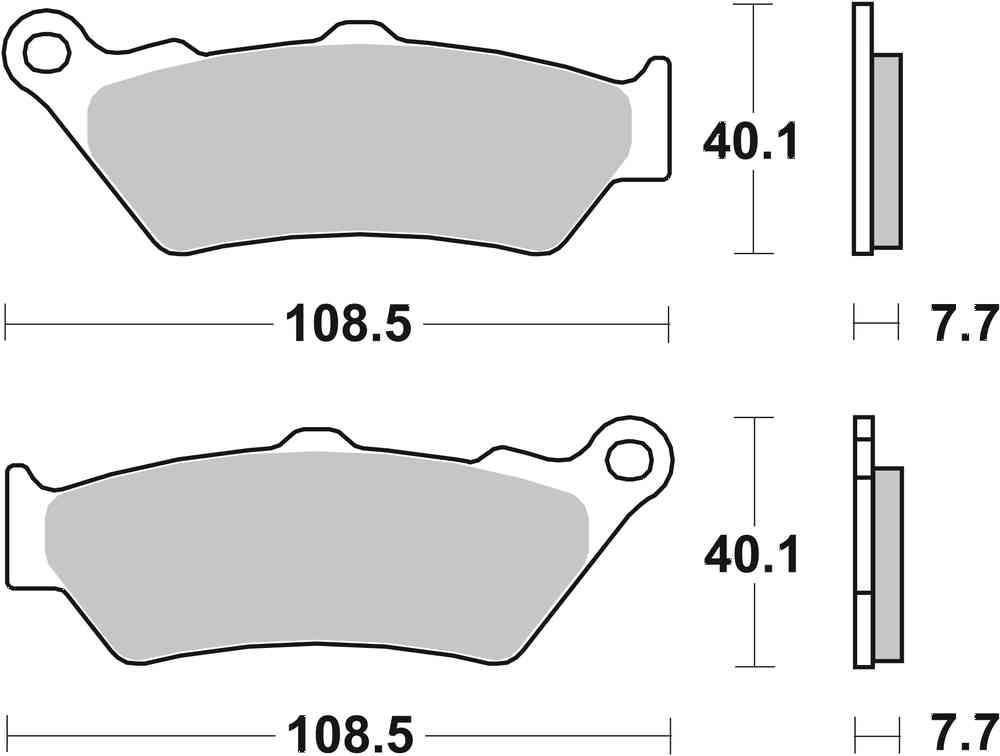 SBS FRICTION - Sinter Front / Rear Off Road Brake Pads (SBS 176) - 674SI-