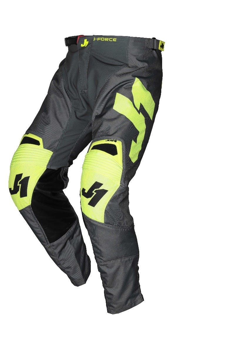 JUST1 J-FORCE MX PANTS TERRA DARK GRY/FLUO YEL 38