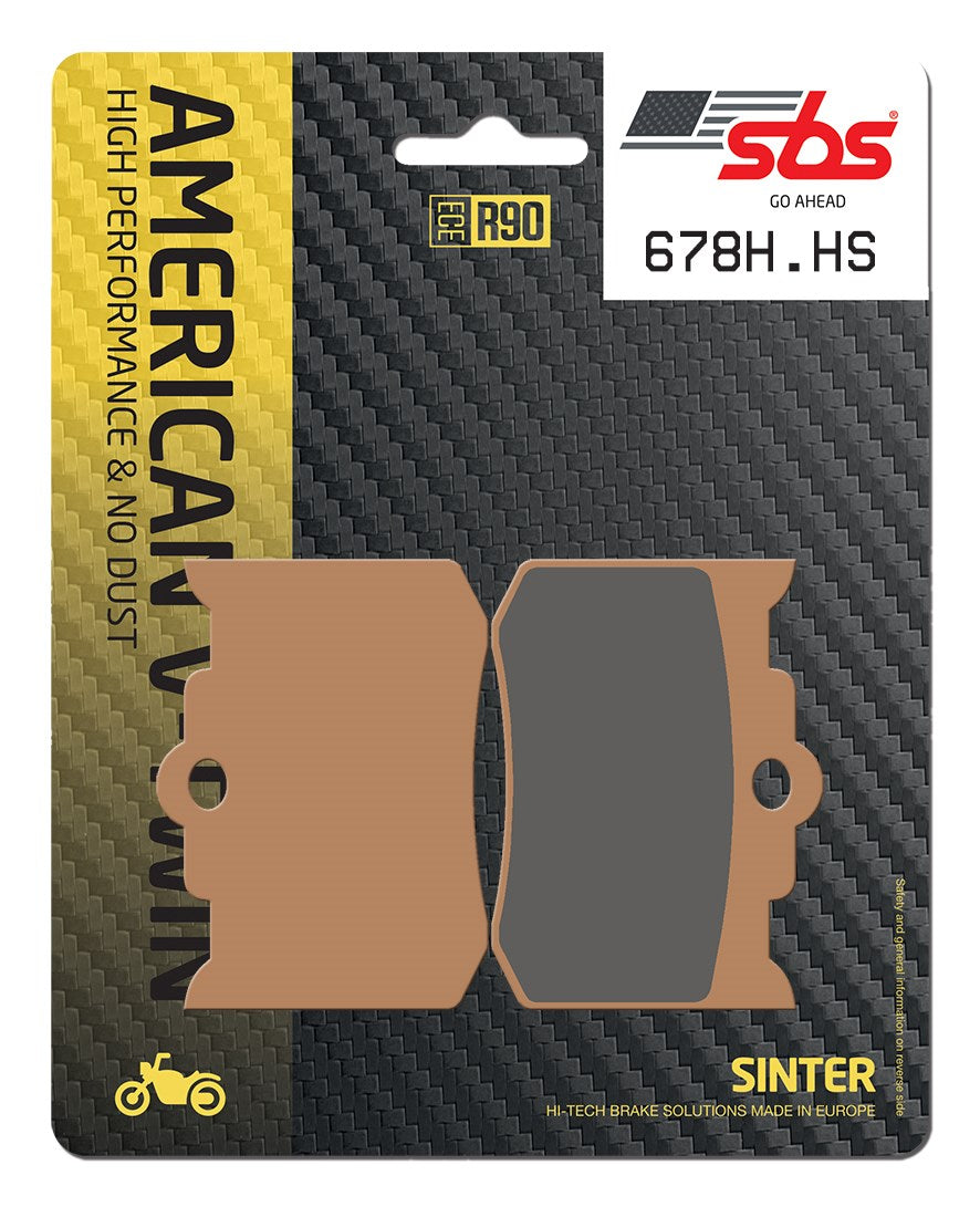 SBS FRICTION - Sinter Front H-D Brake Pads - 678H.HS-