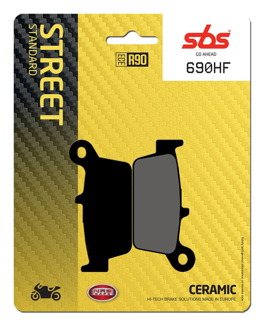 SBS FRICTION - Ceramic Front / Rear Brake Pads (SBS 121) - 690HF-